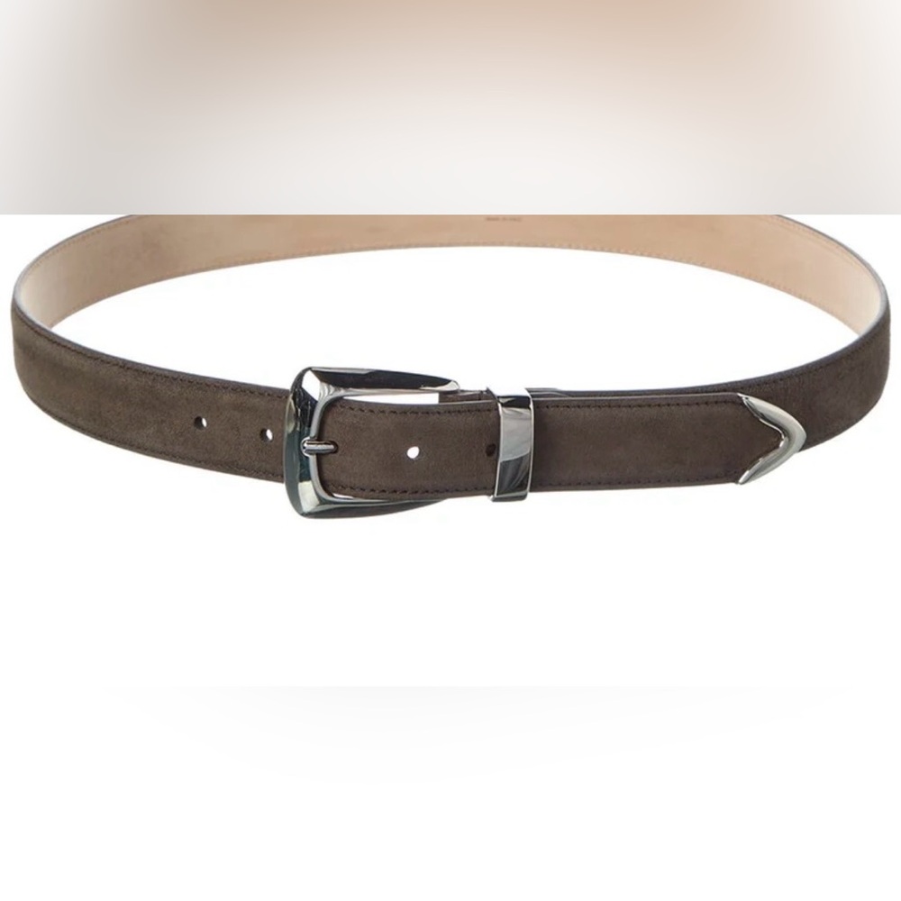 Brown Genuine Leather Suede Metal Tip Belt.
Revolve/Free People Style 
/NWT M - Picture 4 of 4
